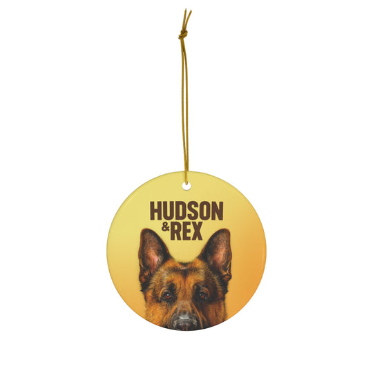 Hudson & Rex Ceramic Ornament – Rex Portrait