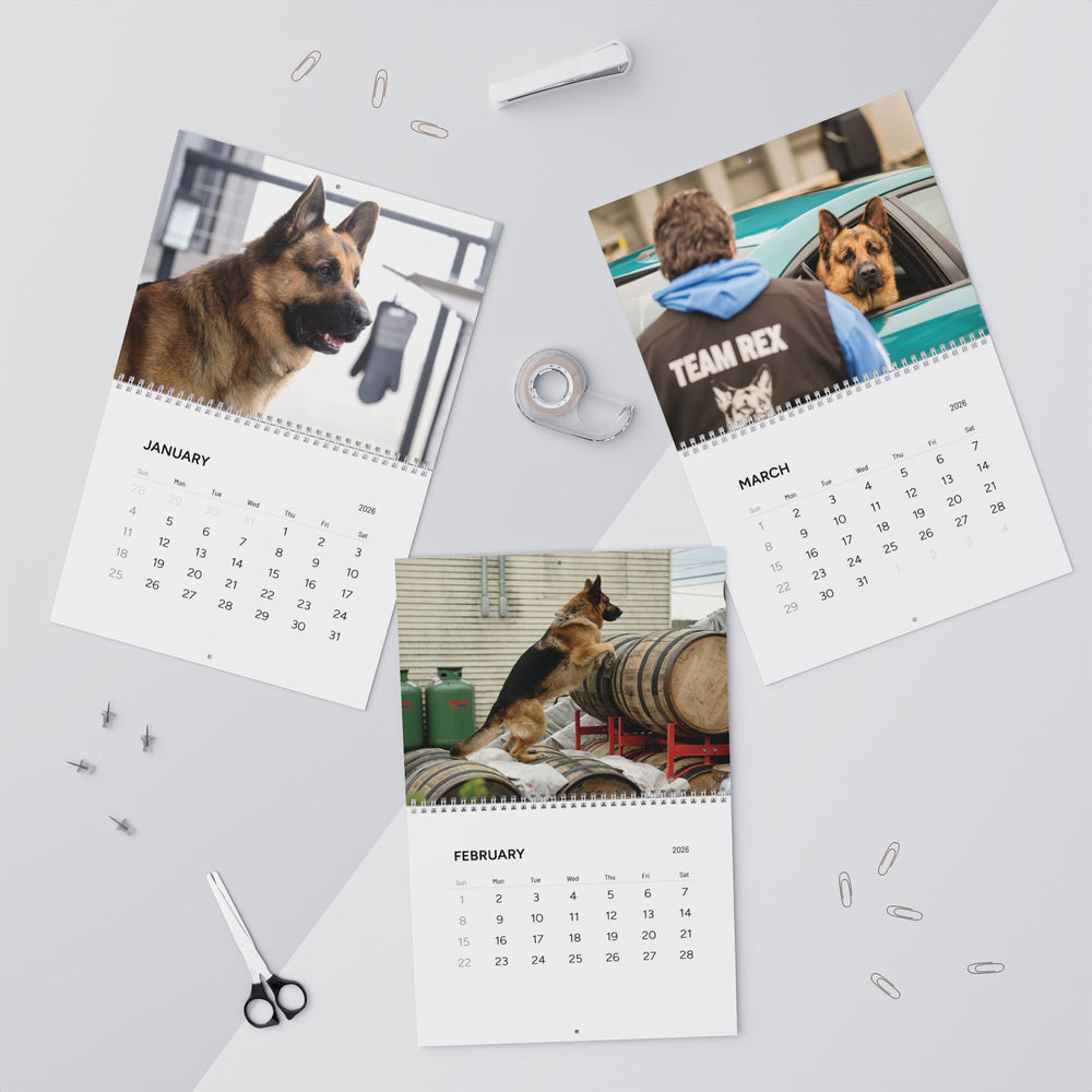 Hudson & Rex | 2026 Wall Calendar