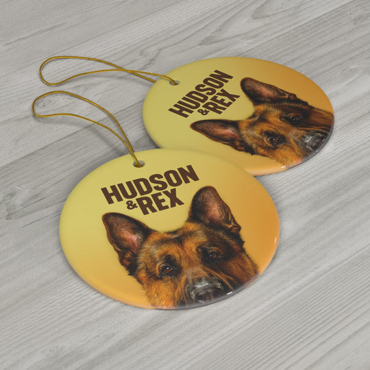 Hudson & Rex Ceramic Ornament – Rex Portrait